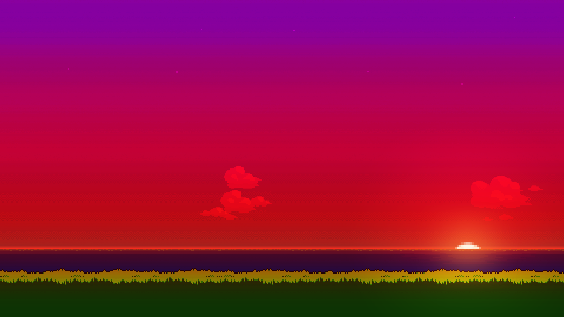 The 8-Bit wallpaper for late evening